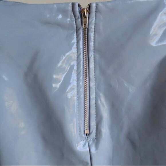 NWT Fashion Nova Blue Vinyl Pants "Brand Spanking New Vinyl Pants" - Picture 5 of 7